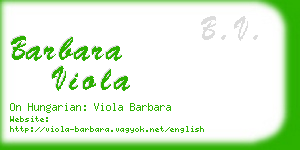 barbara viola business card